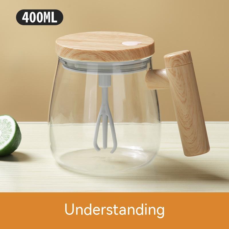 400ML Self Stirring Coffee Mug Electric Mixing Glass Coffee CupHigh Speed Fast Automatic