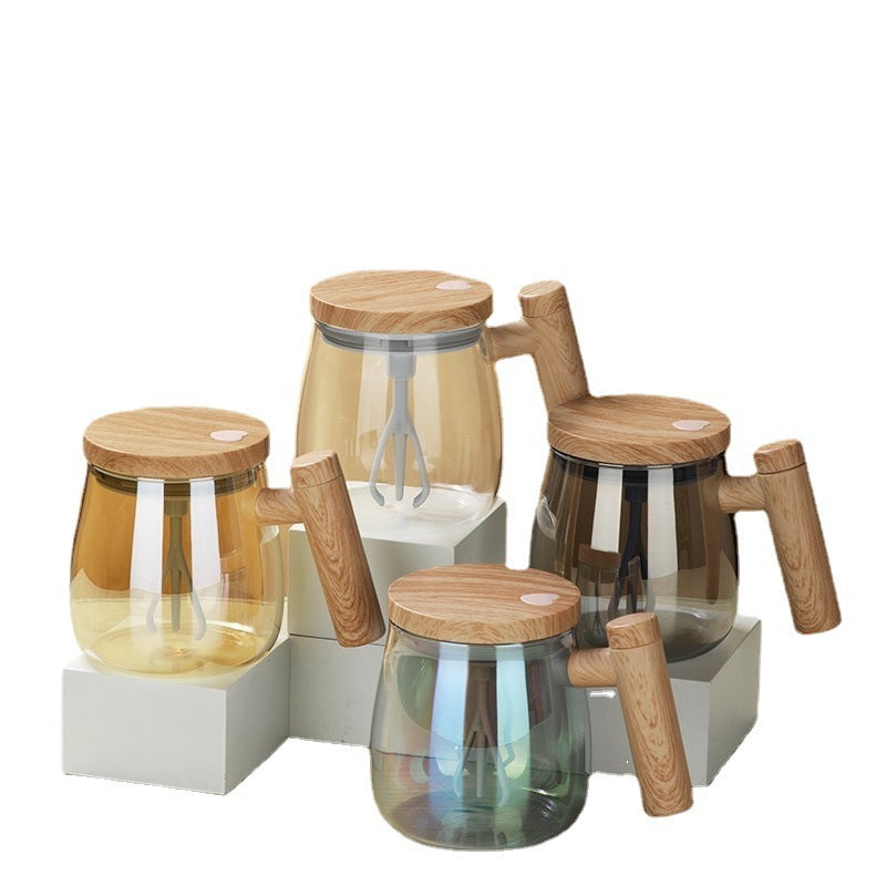 400ML Self Stirring Coffee Mug Electric Mixing Glass Coffee CupHigh Speed Fast Automatic