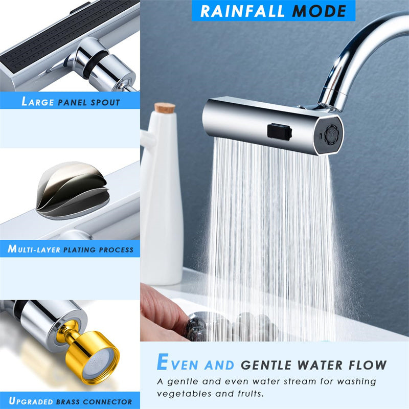 Kitchen Faucet Waterfall Outlet Splash Proof Multifunctional Water