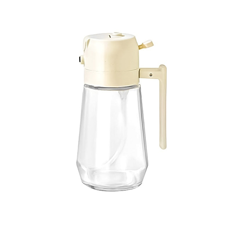 470ML Olive Oil Sprayer Dispenser For Cooking BBQ 2 In 1 Glass