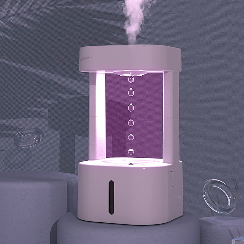 Creative Anti-gravity Water Drop Humidifier  Bedroom Office With 580ML Water Tank
