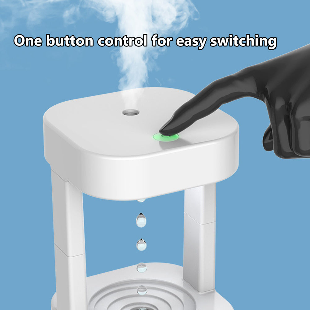 Creative Anti-gravity Water Drop Humidifier  Bedroom Office With 580ML Water Tank