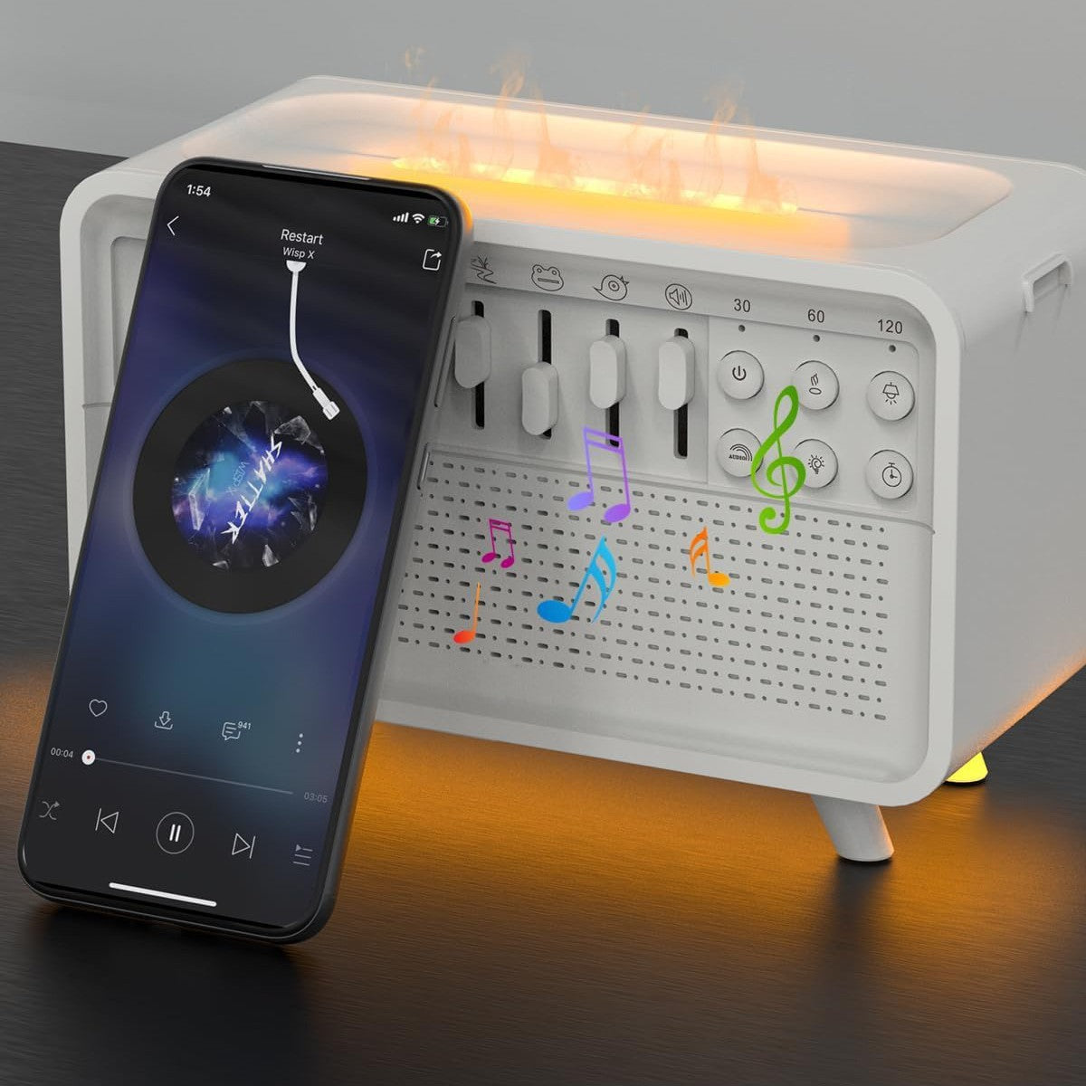 3 In 1 Bluetooth Speaker White Noise Sleep Night  Combination Of 8 Group Nature Sound