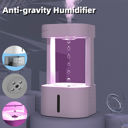 Creative Anti-gravity Water Drop Humidifier  Bedroom Office With 580ML Water Tank